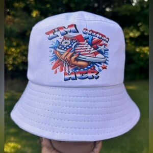 I’m With Her Kamala Harris white bucket hat